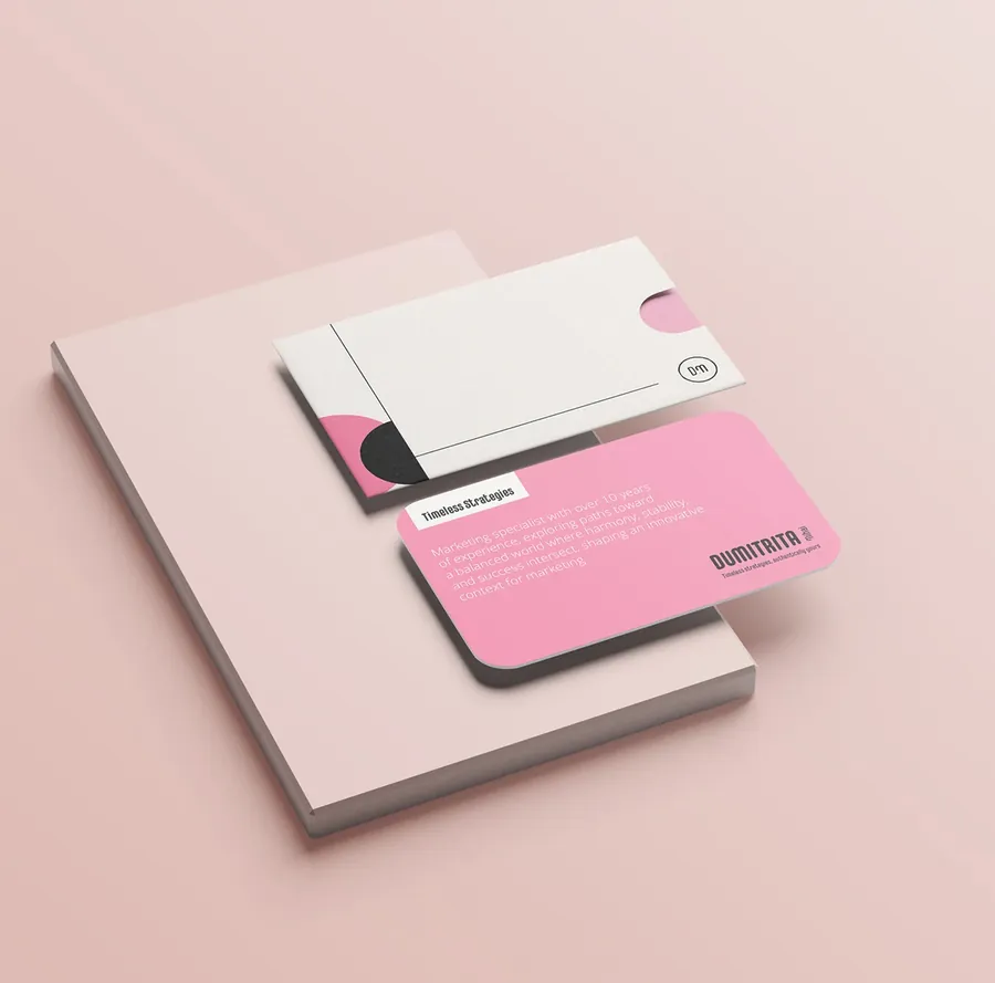 Brand identity and website design for Dumitrita Mihai, marketing specialist